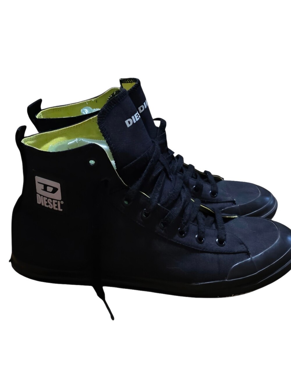 Diesel S-Astico Men’s Mid Top Black Cancas Sneakers Size 12 - Picture 6 of 15